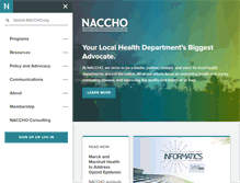 Tablet Screenshot of naccho.org